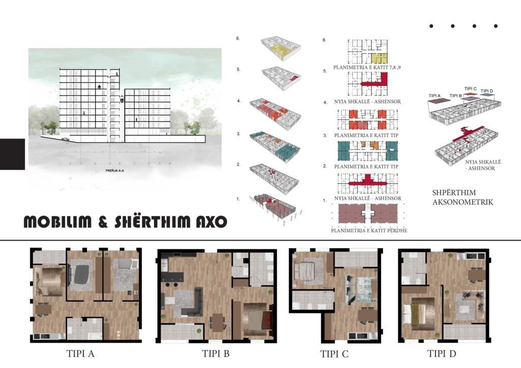 Projektim në Studio IV nga studentja e arkitekturës Pavlina Kumbulla - Universiteti Metropolitan Tirana