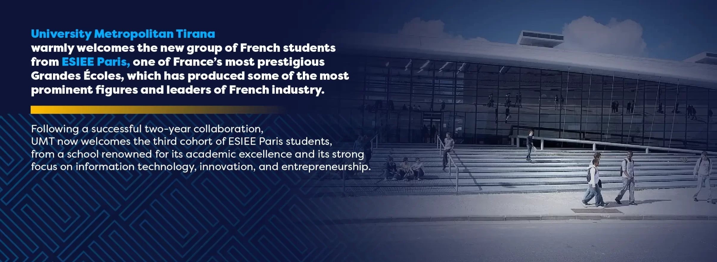 French Students from Grande École ESIEE Paris at UMT